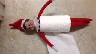 XMAS DAY 21: MY ELF ON THE SHELF ROLLED DOWN THE STEPS INSIDE A TOLIET PAPER ROLL RARE FOOTAGE