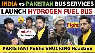 INDIA VS PAKISTAN BUS SERVICES INDIA LAUNCH HYDROGEN FUEL BUS | PAKISTANI REACTION ON INDIA |REAL TV