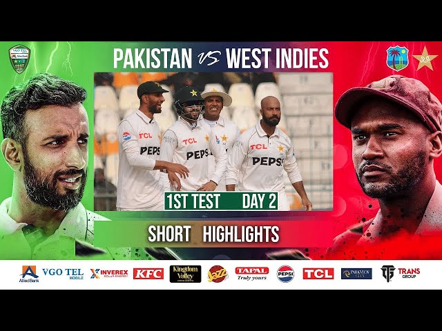 Shorts Highlights | Pakistan vs West Indies | 1st Test Day 2 | PCB | M2I1A