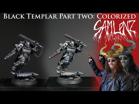 Sam Lenz Artwork: Black Templar Colorized