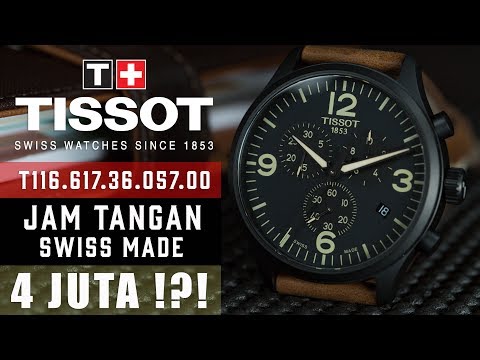 Tissot T-Sport T116.617.36.057.00 Chrono XL Black Dial Brown Leather Strap-1