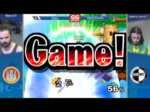GG Bergen FS XIV - zora (Marth, Shiek) vs. MightyShuckle (Pichu) - Losers Round 1 - Melee