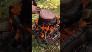 Download lagu That's what meat is made for🔥#asmr  #nature #outdoorcooking #firekitchen mp3