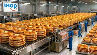 IHOP Pancake Production Process – From Batter to Perfect Stack | Amazing Food Production Line