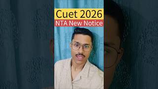 NTA Latest Update On Cuet 2026 Application Form Error!