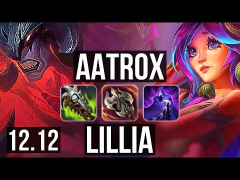 AATROX vs LILLIA (TOP) | 10/0/4, 6 solo kills, Legendary, 1.0M mastery | EUW Diamond | 12.12
