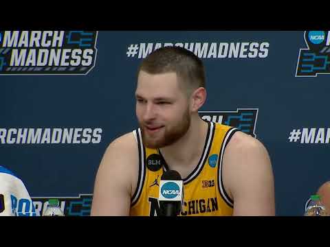 Michigan postgame press conference after NCAA win over Tennessee: Juwan Howard, Hunter Dickinson