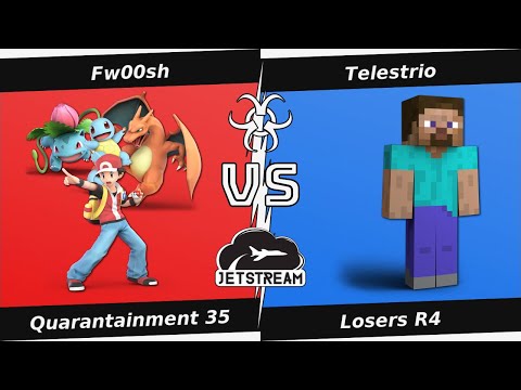Quarantainment 35 Losers R4 - Fw00sh (PKM Trainer) Vs. Telestrio (Steve) Smash Ultimate - SSBU
