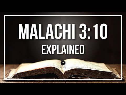 MALACHI 3:10 Explained - What Does The Bible Verse MALACHI 3:10 [KJV] REALLY Mean?