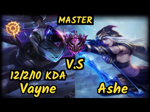 SPY Kobbe (VAYNE) vs ASHE - 12/2/10 KDA BOTTOM ADC GAMEPLAY - EUW Ranked MASTER