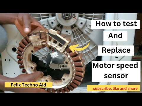 how to test and replace hall sensor/LG washing machine motor speed sensor  #motorspeedsensor,