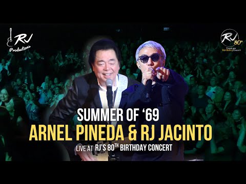 Summer of '69 - Arnel Pineda and RJ Jacinto at RJ's 80th Birthday Concert