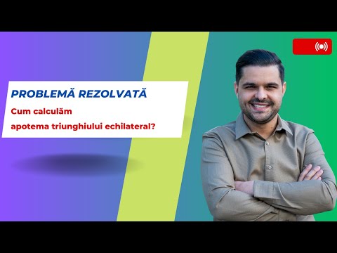 Cum calculăm apotema triunghiului echilateral?