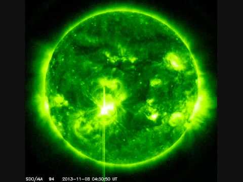 X1.1 Solar Flare and CME (11/08/2013)