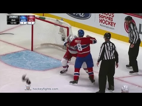 Kevin Klein vs Brandon Prust Oct 25, 2014