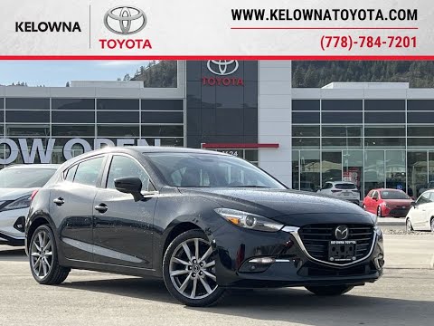 Black 2018 Mazda Mazda3 Sport GS Review Kelowna BC - Kelowna Toyota