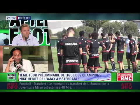 After Foot du vendredi 14/07 – Partie 3/7 - Ligue des Champions: Nice affrontera l'Ajax Amsterdam