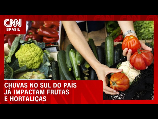 El Niño: Chuvas no Sul do país já impactam frutas e hortaliças | CNN AGRO NEWS