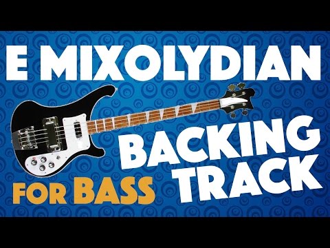 E Mixolydian Backing Track For Bass