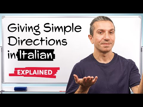 How to Give Simple Directions in Italian