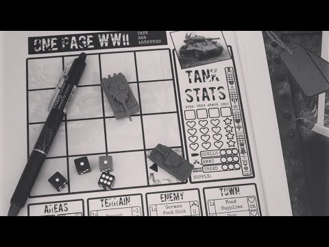 One Page WWII: Tank War Ardennes - Fresh Off The Printer