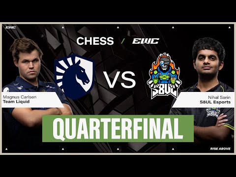Magnus Carlsen vs Nihal Sarin | Chess at EWC 25 - Day 3 - Quarterfinals
