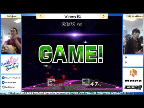 Simply Smashing #7: GHQ | Aki (Ness, Lucario) vs. ESS | Shockbound (ROB) - Winners R2 - P+