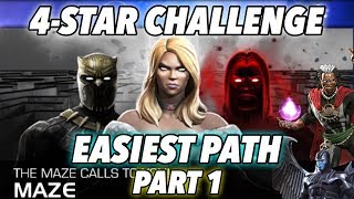 Completing The Easiest Path Of The Maze With 4-Stars Part I | Marvel Contest of Champions