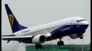 Storm Doris | Insane Ryanair Boeing 737 Go Around at London Stansted Airport