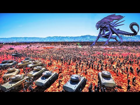 5,000,000 ALIEN Queen & Her Army Vs HUMANITY - Ultimate Epic Battle Simulator 2 | UEBS 2
