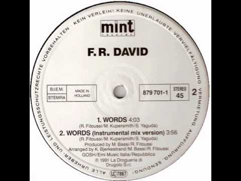 F.R. DAVID - WORDS   ( B2 )  MINT RECORDS 1991 REF 879 701 1