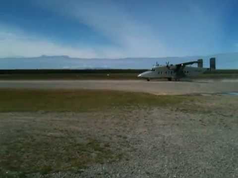 C-23 Sherpa Take off on Dirt Runway