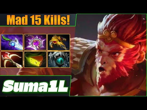Suma1L Monkey King Mid ⚡ Dazzling 15 Kills! Dota 2 DotaPulse Full Gameplay
