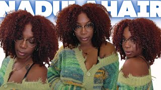 Save Your Edges & Your Coins! $100 Auburn Kinky Curly Wig | No Glue Install | Nadula Hair