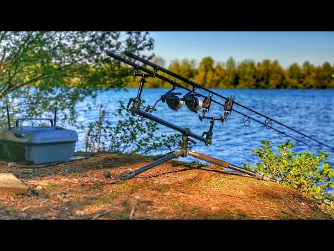 Carp fishing VTB 81 - At the gravel pit lake in high pressure weather and east wind