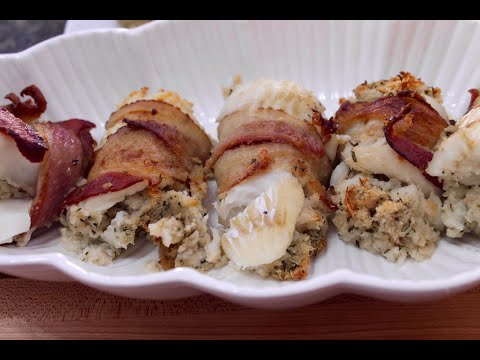 Bacon Wrapped Stuffed Cod Fillets - Bonita's Kitchen