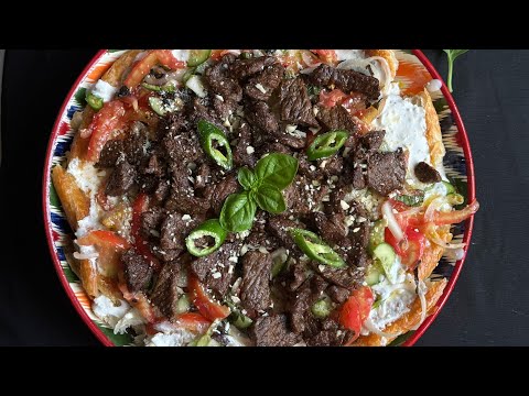Куртоб— национальное таджикское блюдо./ Kurtob is a Tajik national dish