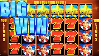 🔥 BIG WIN SLOT on 100 Stunning Fruits 🤑💰 | EPIC JACKPOT on SYNOT! 🎯🎆