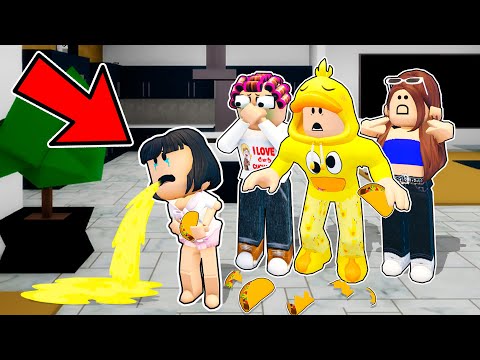 Mi BEBÉ SE ENFERMÓ por Comer Tantos TACOS en Roblox!!