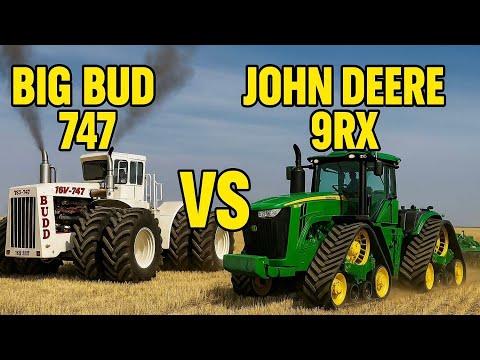Big Bud 747 vs John Deere 9RX – The Ultimate Tractor Showdown!🚜