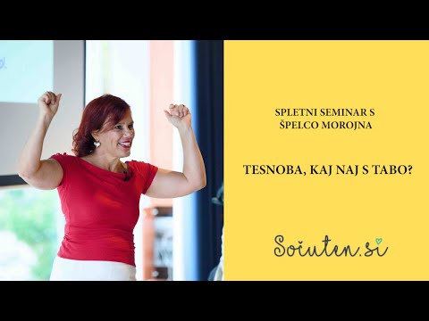 Špelca Morojna   Tesnoba, kaj naj s tabo