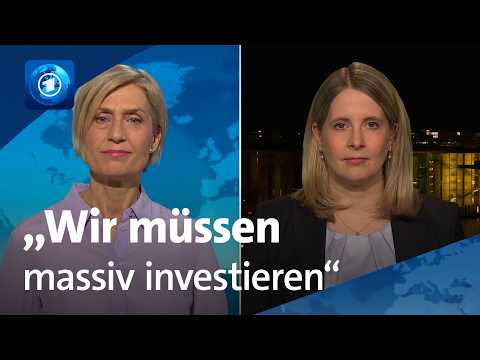 Video Thumbnail: Bundesbauministerin Hubertz über Wohnungsnotstand | tagesthemen-Interview