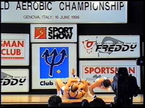 Paolo Abbate, Cesare Pittiu, Giorgio Picinelli (Italy) - 1996 FISAF World Aerobic Championship