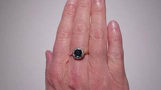 A vintage Sapphire and Diamond Ring