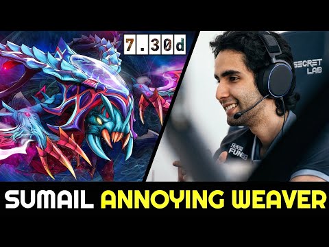 SUMAIL Carry the Game with Super Annoying Weaver 7.30d Dota 2