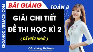 Đề kiểm tra cuối kỳ 2 Toán 8 năm 2021