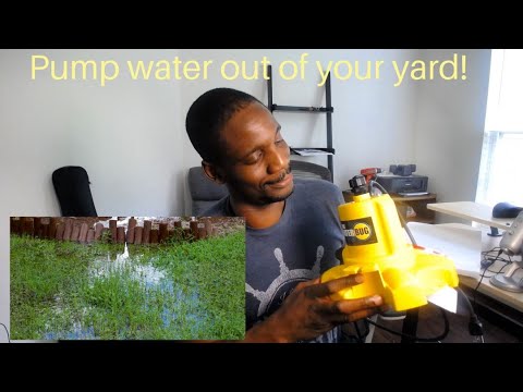 Simple way to get rid of Standing water in your yard!!