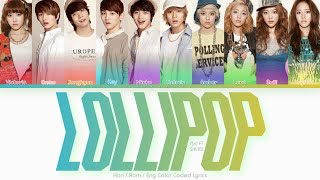 f(x) (에프엑스) Lollipop ft. SHINee (샤이니) Color Coded Lyrics (Han/Rom/Eng)