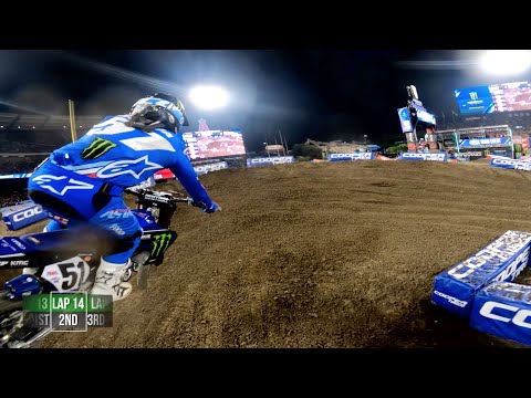 【AMAスーパークロス ライダー視点で見るレース動画】第1戦アナハイム