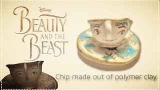 Chip Beauty and the beast 2017 polymer clay tutorial/ 40 subscriber special| with Ilianis